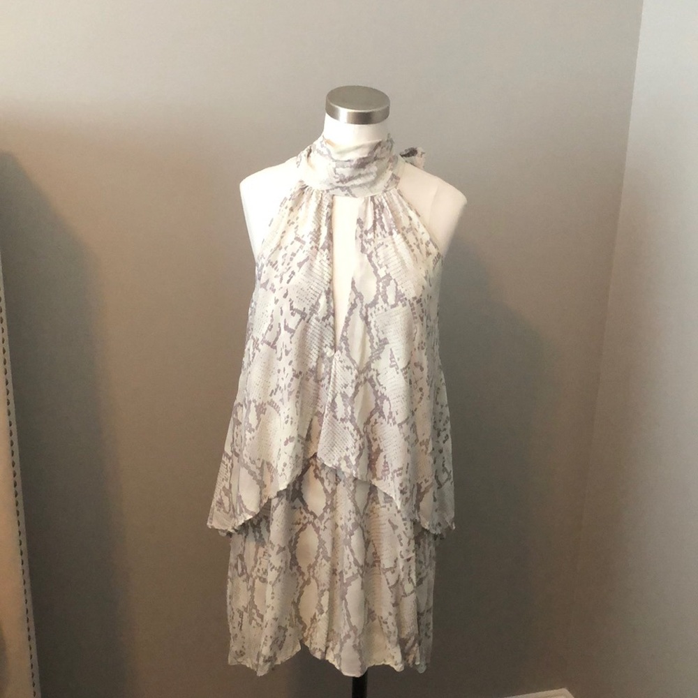 Fabric dress, snakeskin pattern , size medium